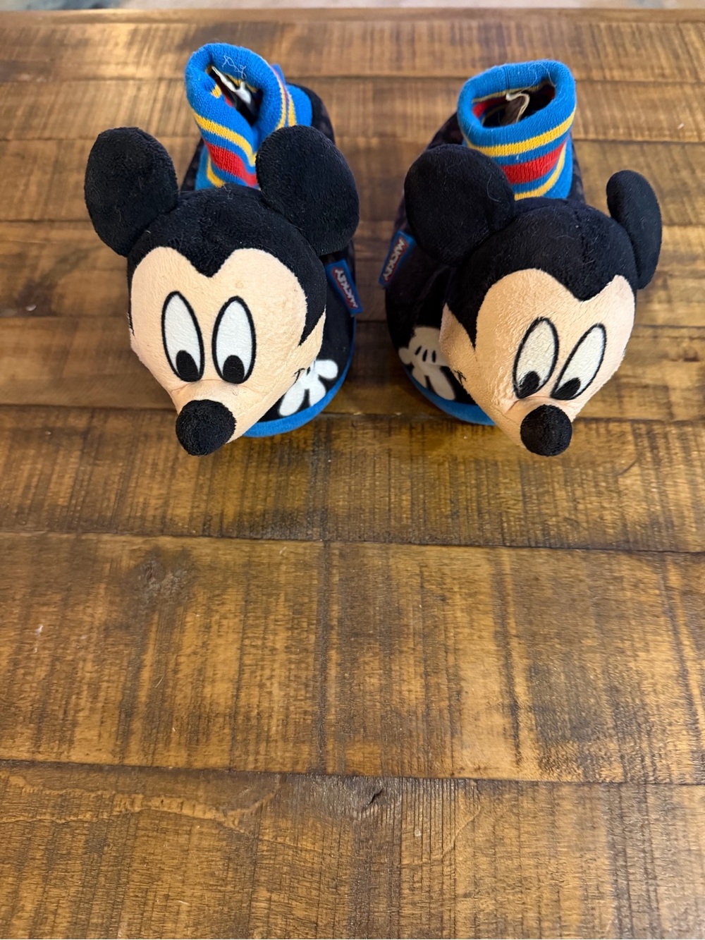Disney Mickey Mouse Plush Baby toddler house shoes